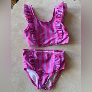 Cat & Jack Pink and Purple Striped Bikini